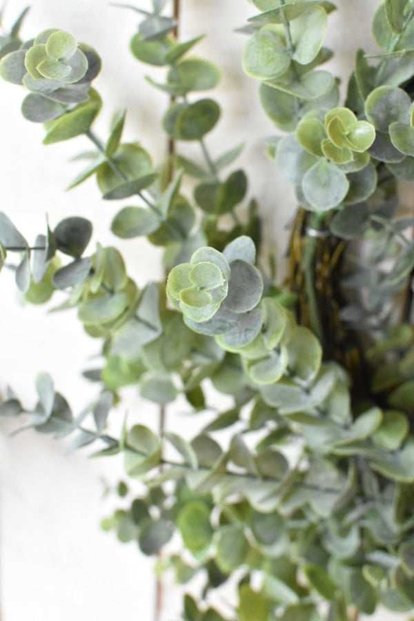 Faux Eucalyptus Round Wreath — alternate view or variant option