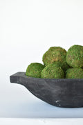 Preserved Moss Decorative Ball Set — Set of six preserved moss spheres — textural, low-maintenance botanical accent