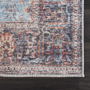 Medallion Print Washable Area Rug