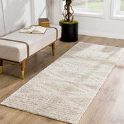 Cream Shag Plush Area Rug