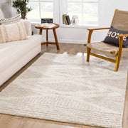 Cream Shag Plush Area Rug