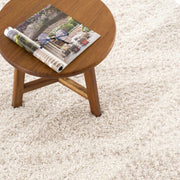 Cream Shag Plush Area Rug
