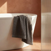 Waffle-Weave Cotton Bath Towel Set