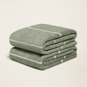 Striped Cotton Bath Towel Set
