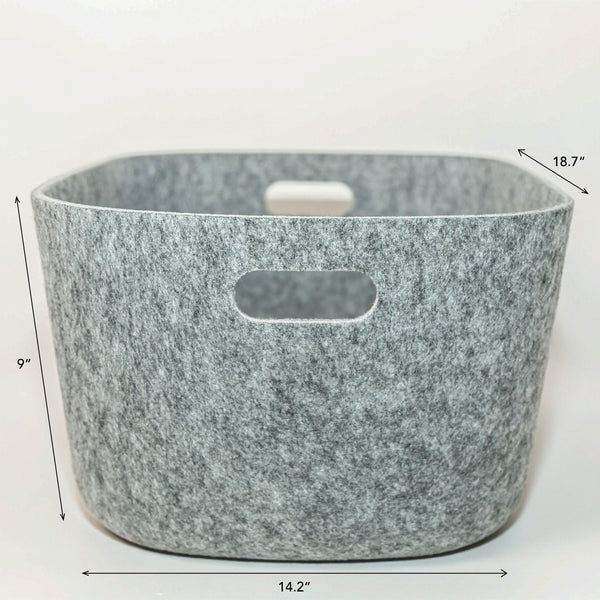Heathered Eco-Felt Storage Bin