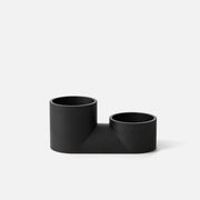 Matte Ceramic Double Planter — alternate size option with plant styling