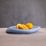 Micro Terrazzo Sculpted Serving Platter — close-up of label and production detail
