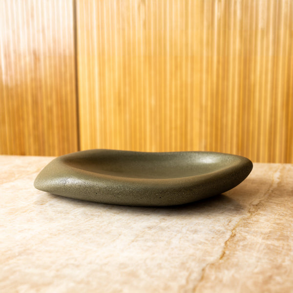 Close-up of material and construction detail — Micro Terrazzo Sculpted Serving Platter