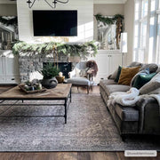 Sage Medallion Washable Area Rug