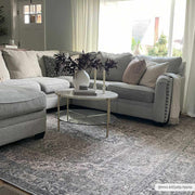 Sage Medallion Washable Area Rug