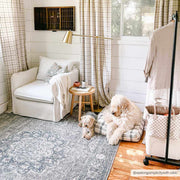 Sage Medallion Washable Area Rug