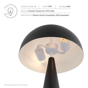 Metal Dome Table Lamp, Two-Light