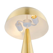 Metal Dome Table Lamp, Two-Light