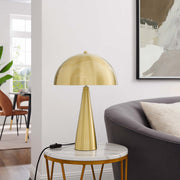 Metal Dome Table Lamp, Two-Light