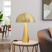 Metal Dome Table Lamp, Two-Light