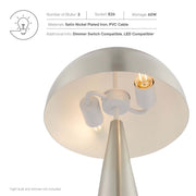 Metal Dome Table Lamp, Two-Light