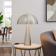 Metal Dome Table Lamp, Two-Light