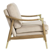 Performance Velvet Mid-Century Accent Armchair