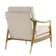 Performance Velvet Mid-Century Accent Armchair