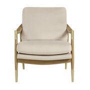 Performance Velvet Mid-Century Accent Armchair