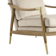 Performance Velvet Mid-Century Accent Armchair
