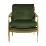 Performance Velvet Mid-Century Accent Armchair