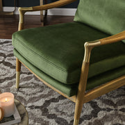 Performance Velvet Mid-Century Accent Armchair
