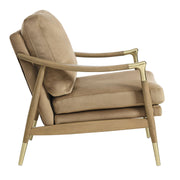 Performance Velvet Mid-Century Accent Armchair