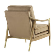 Performance Velvet Mid-Century Accent Armchair