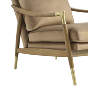 Performance Velvet Mid-Century Accent Armchair