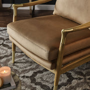 Performance Velvet Mid-Century Accent Armchair