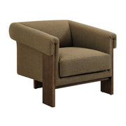 Linen Blend Tripod Accent Chair