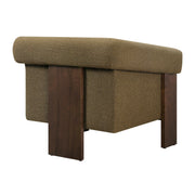 Linen Blend Tripod Accent Chair