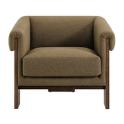 Linen Blend Tripod Accent Chair