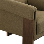 Linen Blend Tripod Accent Chair