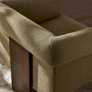 Linen Blend Tripod Accent Chair