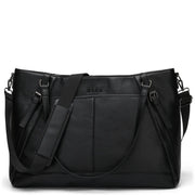 Vegan Leather Weekender Tote Bag, 33L
