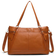 Vegan Leather Weekender Tote Bag, 33L
