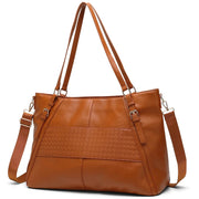 Vegan Leather Weekender Tote Bag, 33L
