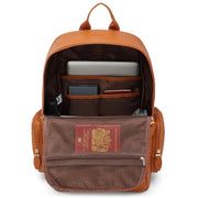 Vegan Leather Backpack Weekender Set