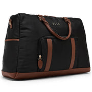 Vegan Leather-Trim Nylon Weekender Duffel