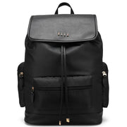 Nylon Foldover Drawstring Backpack