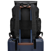 Nylon Foldover Drawstring Backpack