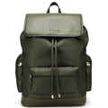 Nylon Foldover Drawstring Backpack