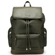 Nylon Foldover Drawstring Backpack