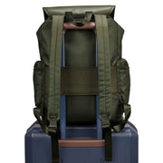 Nylon Foldover Drawstring Backpack