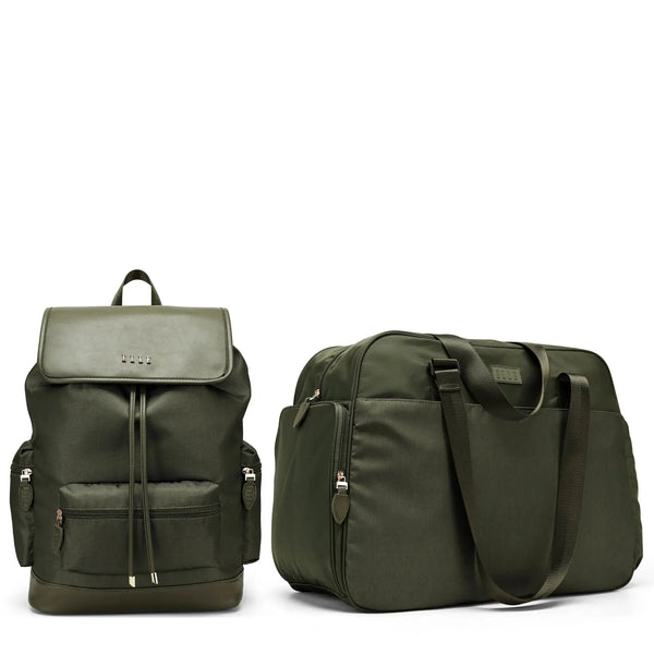 Twill Weekender Backpack Duffel Set