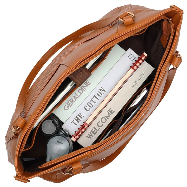 Vegan Leather Backpack Weekender Set