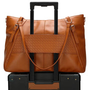 Vegan Leather Backpack Weekender Set
