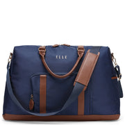 Vegan Leather-Trim Nylon Weekender Duffel